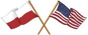 polish & american flags